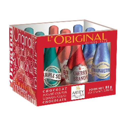 Casier 12 pièces de bouteille liqueurs l'Original Abtey 81g