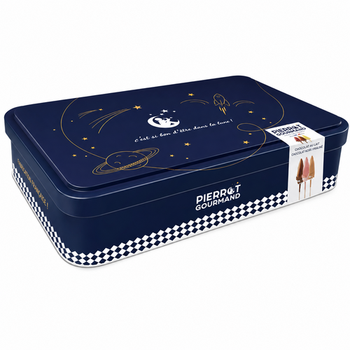 Boîte métal collector 20 sucettes 262 g Pierrot Gourmand