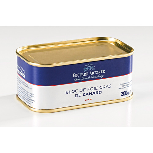 Foie gras de canard bloc 200 g Artzner