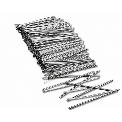 Attaches argent twists, boîte de 2000