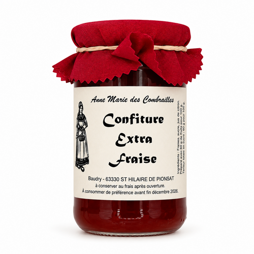 Confiture fraises Baudry 370 g