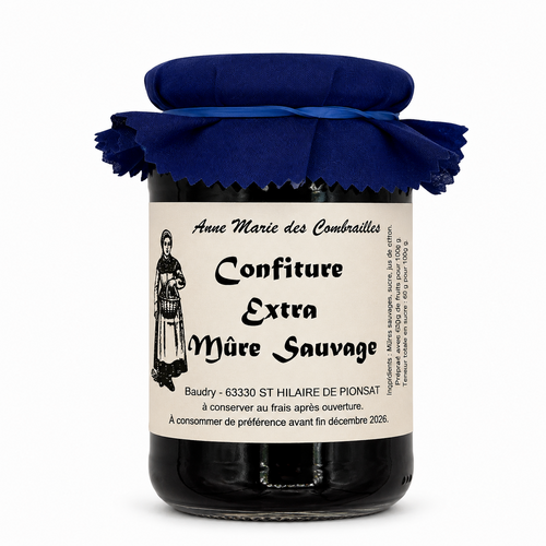 Confiture mûre sauvage 370 g Baudry