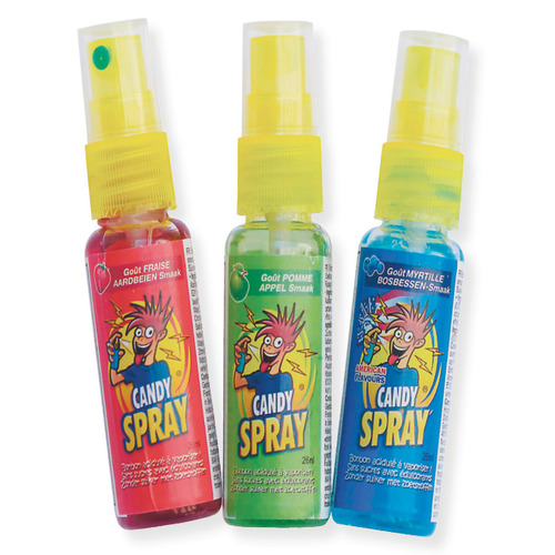Candy Spray assortis, sachet de 3