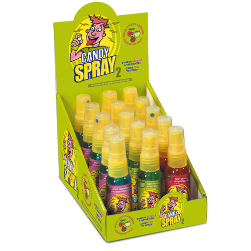 Display de 15 boites Candy Spray vert