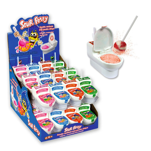 Display de 24 boîtes Sour Potty Funny Candy