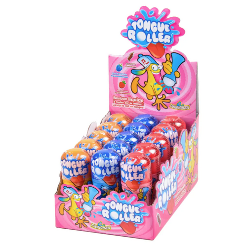 Sucettes Tongue Roller Funny Candy - boîte de 15 unités