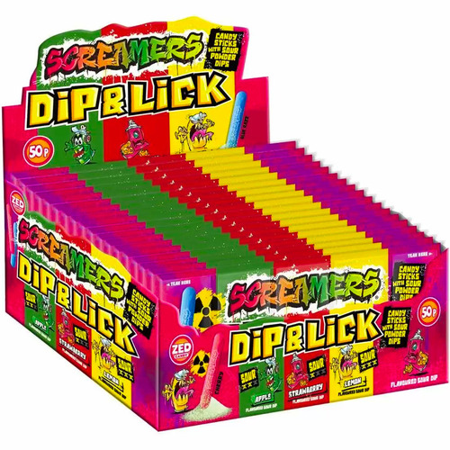 Display de 24 boites Screamers Dips and Lick
