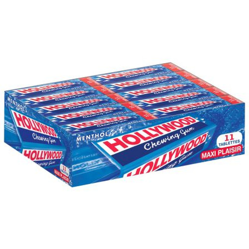 Chewing Gum Hollywood Tablette Menthol - 20 étuis
