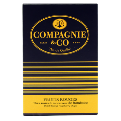 Thé fruits rouges Compagnie & Co – Boîte de 25 sachets