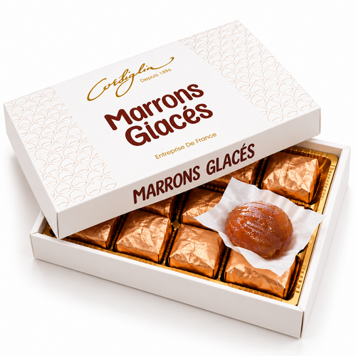 Marrons glacés Corsiglia - boîte de 18 pièces