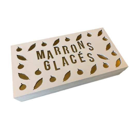 Coffret bois de 10 marrons glacés Corsiglia 200 g