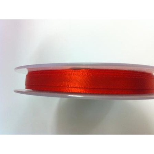 RUBAN SATIN 5mm x 25M, COULEUR: ROUGE