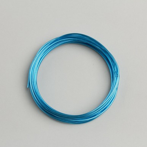 Sachet fil métal turquoise 2 mm x 5 m