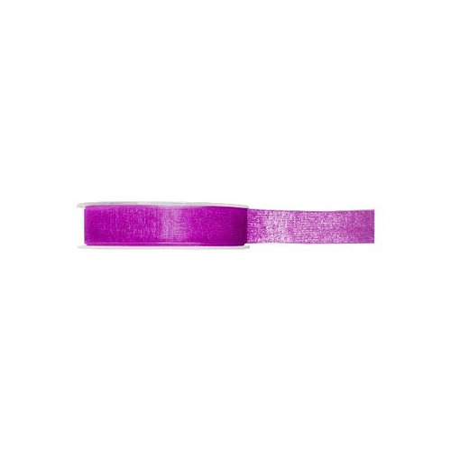 RUBAN ORGANDI VIOLET 15MM RLX 25M