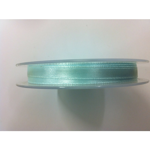 Bobine de ruban satin bleu clair 25 mm