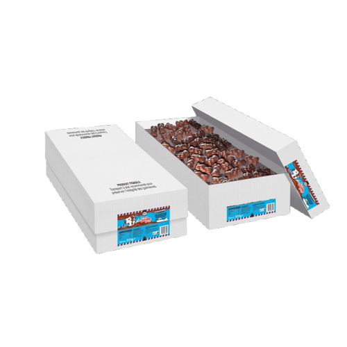 Oursons à la guimauve enrobés de chocolat Cémoi 11,5 g – Boîte présentoir 2,5 kg (217 pièces)