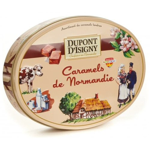 Boîte ovale de caramels tendres 240 g