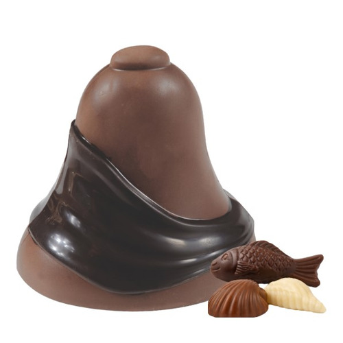 Cloche en chocolat au lait garnie de fritures 190g Guisabel