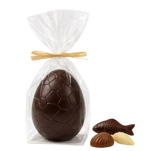 Œuf Chocolat Noir Garni de Fritures 3 Chocolats 14 cm 295g  Guisabel