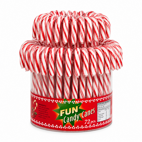Tubo de 72 Candy Canes rouges 1 kg Hamlet