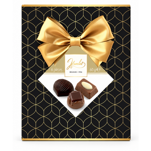Assortiment noir nœud 60 g x 18