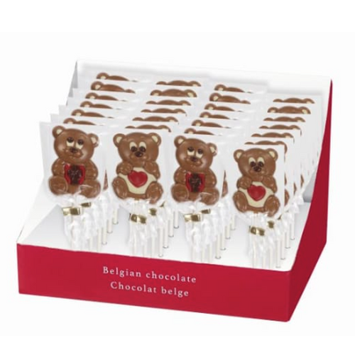 Sucette chocolat Valentin 35 g x 14 – Sweety Teddy | Hamlet