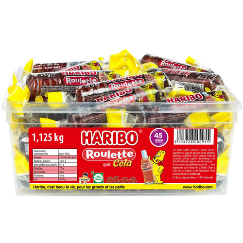 Boite de 45 Roulettes Coca Haribo