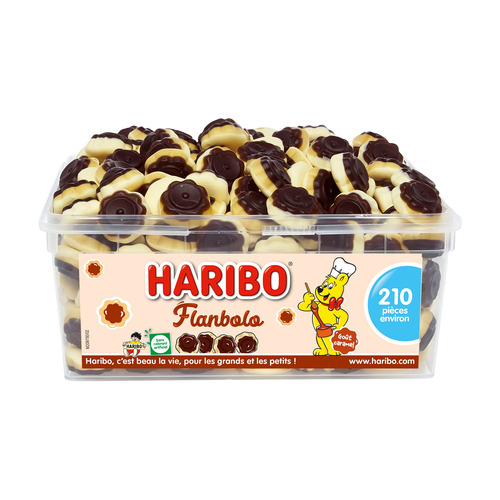 Flanbolo caramel Haribo - Bac de 210 pièces