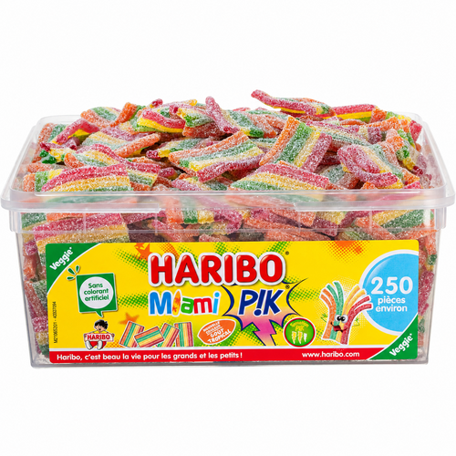 Bac de 250 pièces de Miami Pik Haribo