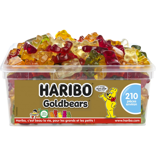 Bac de 210 pièces Goldbears HARIBO