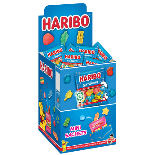 Boîte 30 sachets Schtroumpfs 40 g Haribo