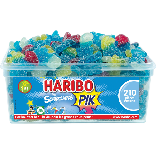 Bac de 210 pièces Schtroumpfs Pik Haribo