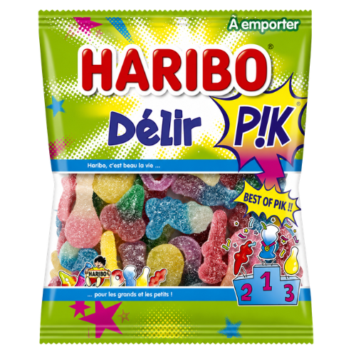 Carton de 30 sachets Delir Pik Haribo 120 g