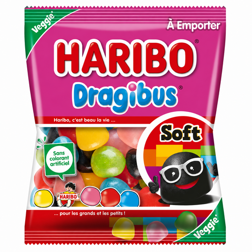 Carton de 30 sachets Dragibus Soft 120 g Haribo