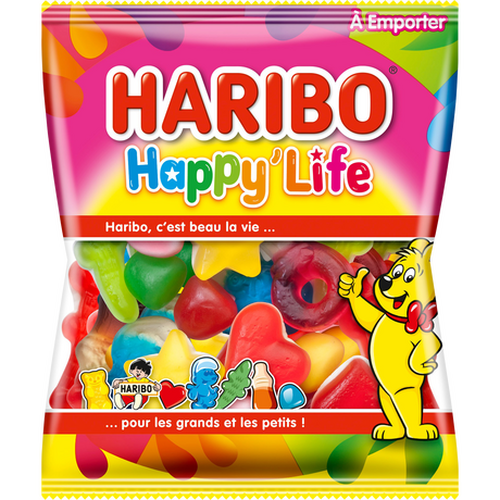 Carton de 30 sachets Happy Life 120 g Haribo