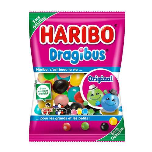 Carton de 750 sachets de Dragibus 10 g Haribo