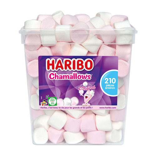 Bac de 210 pièces de Chamallows Haribo