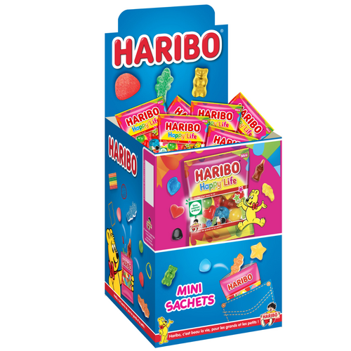 Boîte de 30 sachets Happy Life 40 g Haribo