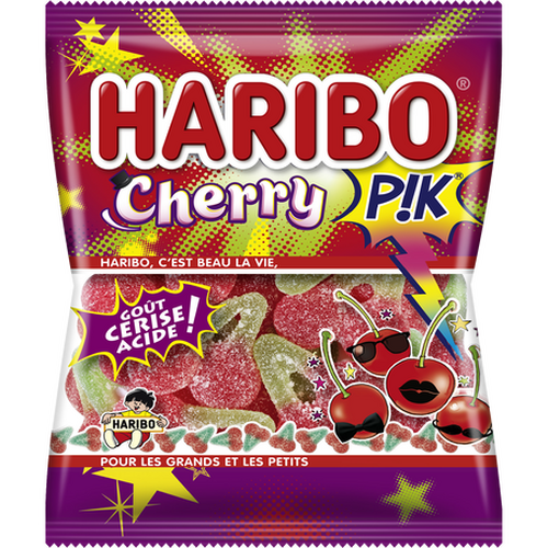 Carton de 30 sachets Cherry Pik 120gr Haribo