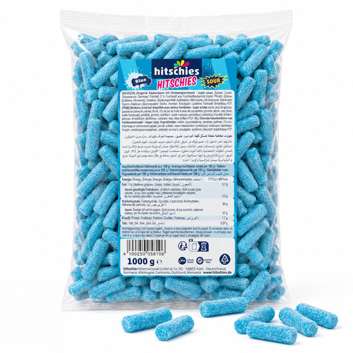 HITSCHIES BLEU acidulé 1kilo  HITSCHLER