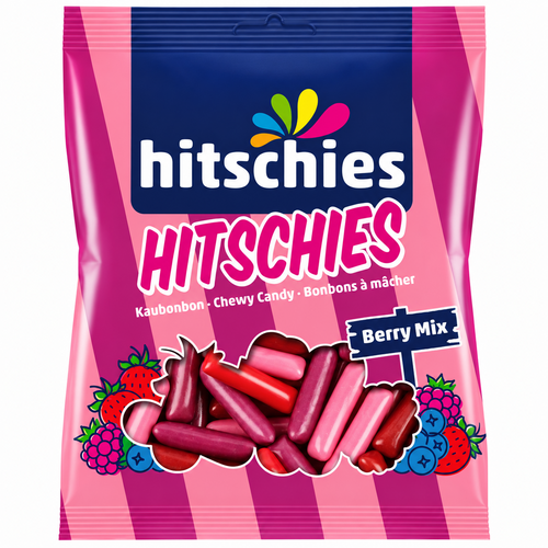 Bonbons Hitschies fruits rouges sachet 125 g Hitschler