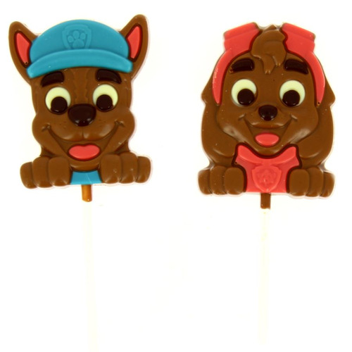 Sucettes chocolat Pat Patrouille