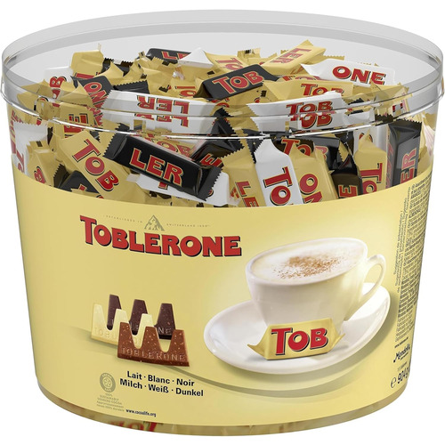 Assortiment Mini Toblerone 3 variétés - tubo de 113 mini barres