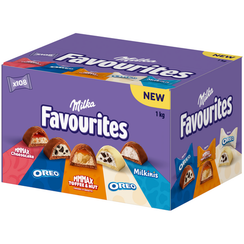 Boite 1Kg Milka Favourites Bouchées Assorties