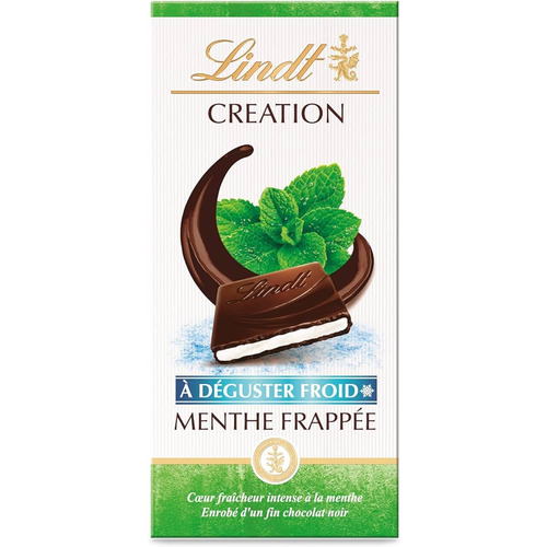 Tablette Lindt Création Menthe Frappée 150g