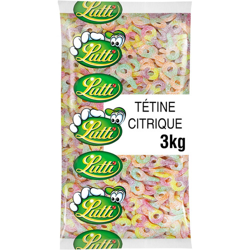 Tétines acides Lutti 3 kg