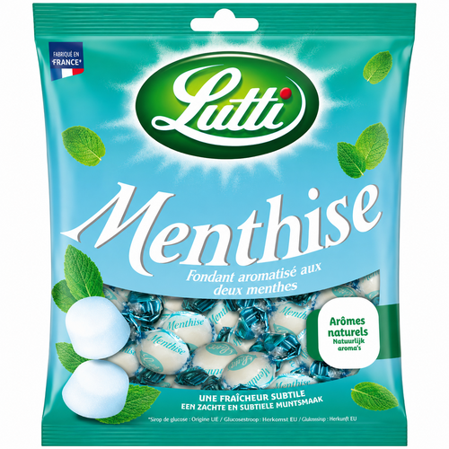 Menthise 100g – Bonbons saveur menthe fraîche, Lutti