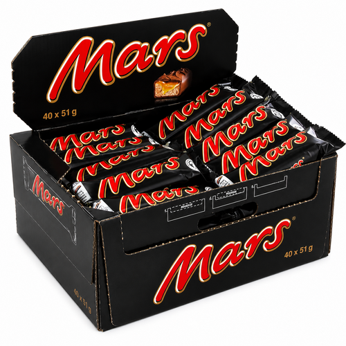 Boîte de 40 barres Mars 50 g