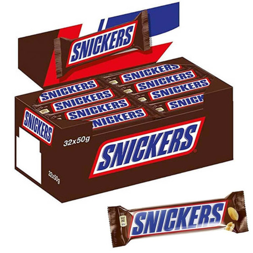 Boîte de 40 barres Snickers 50 g