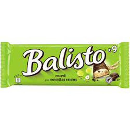 Balisto muesli noisettes raisins - boîte de 20 barres de 37 g